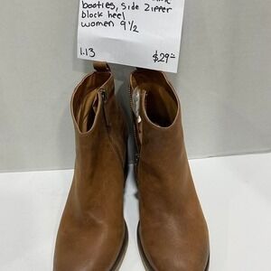 BP. brown leather ankle boots with side zipper women Size US 9.5. SKU690